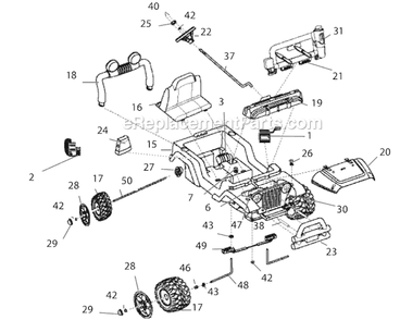 Part Location Diagram of H4435-4519 Power Wheels Front Axle